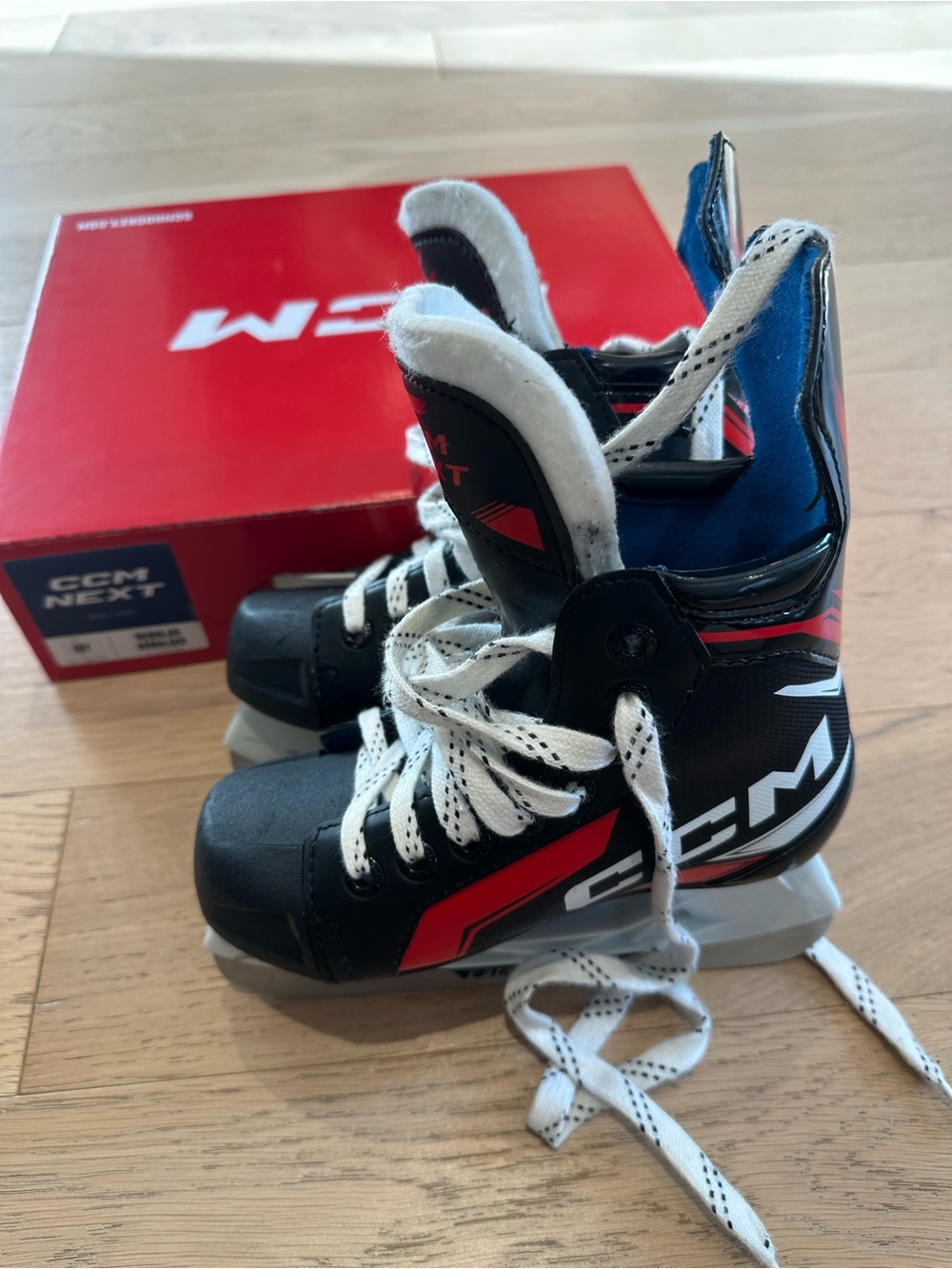 CCM Kids Black Red Hockey skates